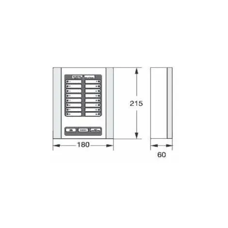 URA Tableau D'alarme Technique - 2 Entrées - Alimentation Secteur - IP40 2 URA Tableau D'alarme Technique - 2 Entrées - Alimentation Secteur - IP40 – Image 2