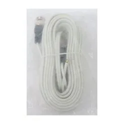 Cable Video DUAL Pour CCTV Longueur 10m Blanc 0.3A Max URA 514038