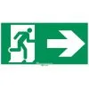 URA Pictogramme Autocollant évacuation Avec Flèche Vers La Droite (956661)