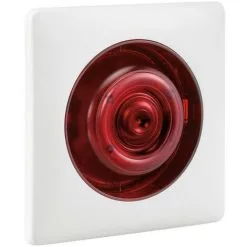 URA Diffuseur Sonore Classe B (90 DB) Encastré + Flash Rouge (367211)