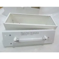 Luminaire De Sécurité Fluo 6W 110VDC 60lm Métal-verre Alimentation Source Centralisée (LCS) Pose Plastron M0 URA 210003